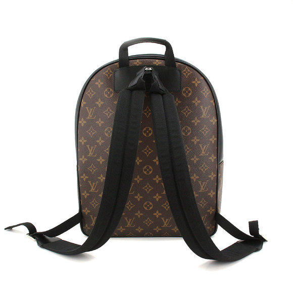 Louis Vuitton Monogram Macassar Josh Backpack Rucksack Brown Black - Picture 2 of 7